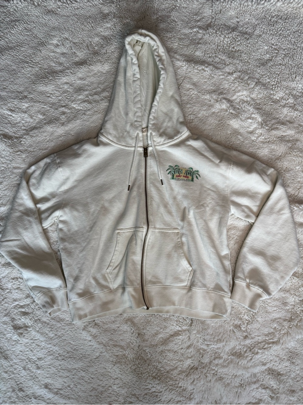 Ron Jon Surf Shop x Rip Curl Graphic Zip-Up Hoodie | Size M